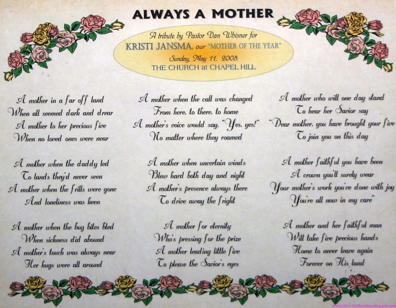 30 Touching Mothers Day Poems From Kids