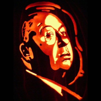 Pumpkin Carving Alfred Hitchcock