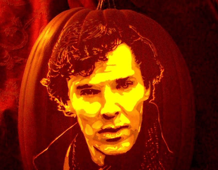 Pumpkin Carving Benedict Cumberbatch