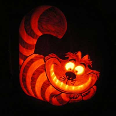 Pumpkin Carving Cheshire Cat