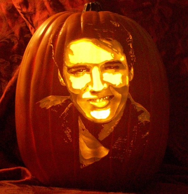 Pumpkin Carving Elvis