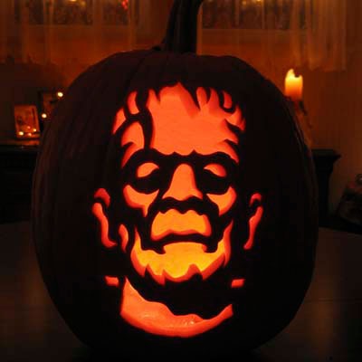 Pumpkin Carving Frankenstein