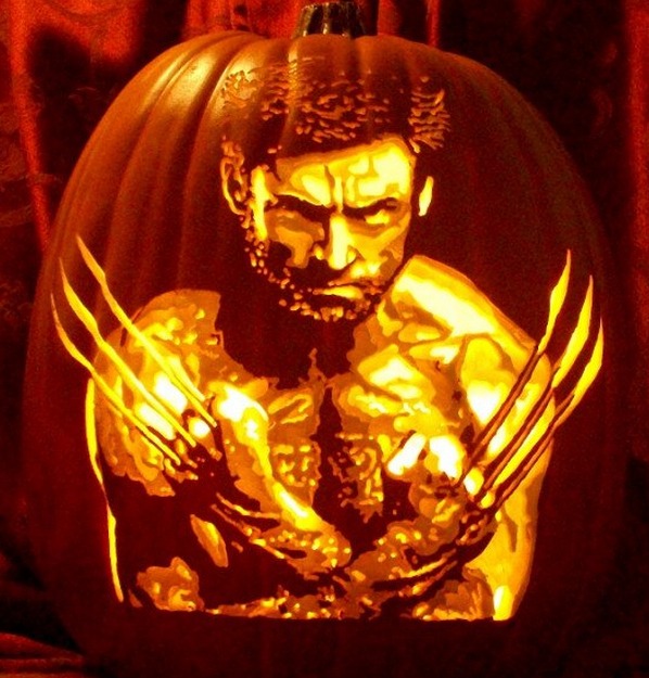 Pumpkin Carving Hugh Jackman