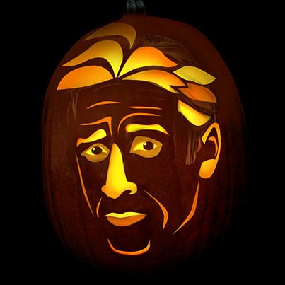 Pumpkin Carving Jon Stewart
