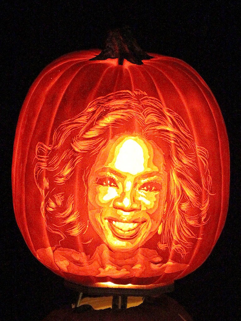 Pumpkin Portraits Oprah Winfrey