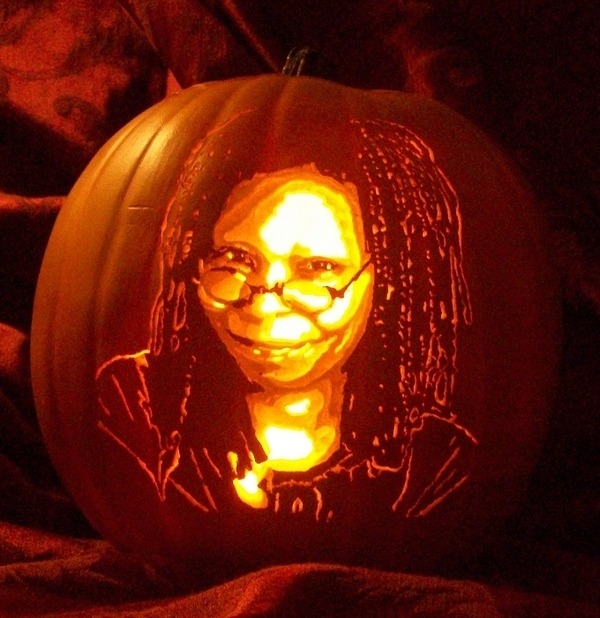 Pumpkin Carving Whoopi Goldberg