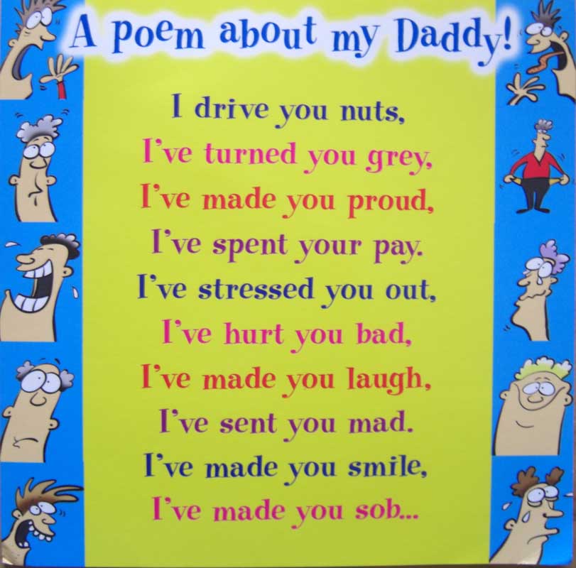 25 Touching Fathers Day Poems From Kids