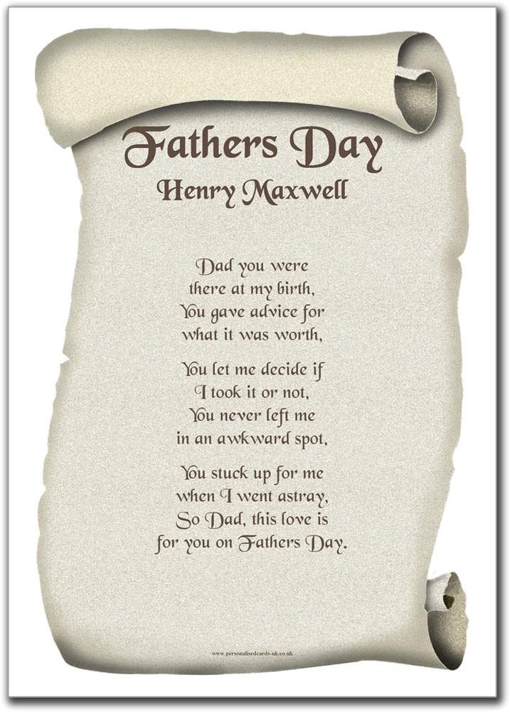 poems happy fathers day