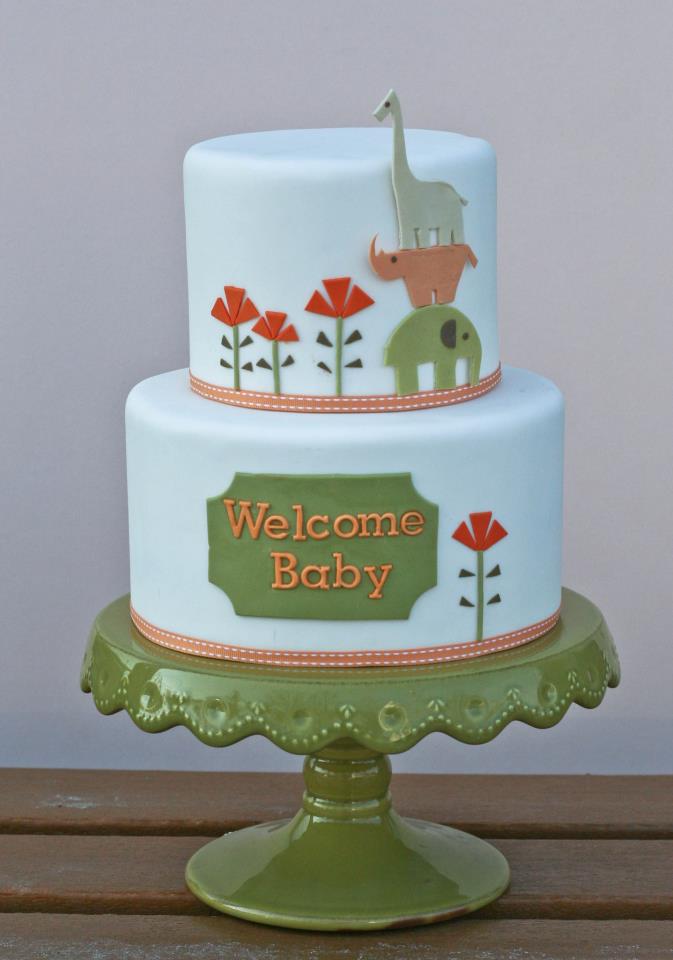 Jungle Themed Baby Shower Cake