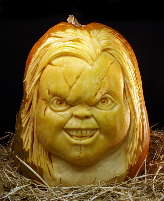 Chucky Halloween Carving Ideas