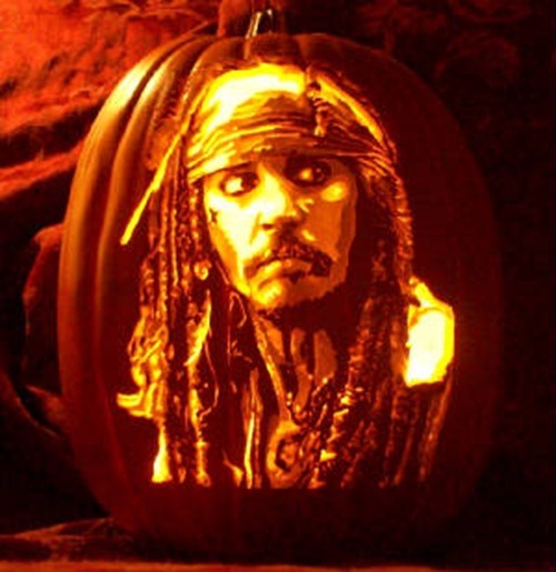 Pumpkin Carving Jack Sparrow