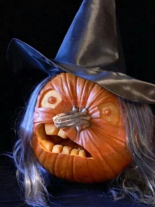 witch halloween pumpkin carvings