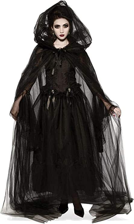 Black Hooded Cape