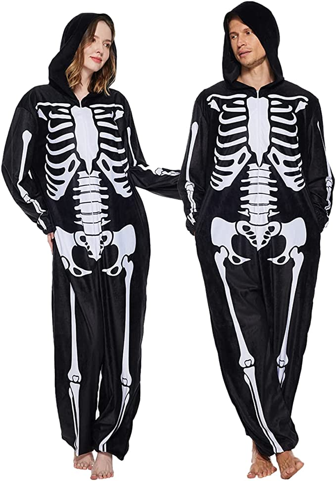 Couple Skeleton Halloween Costume