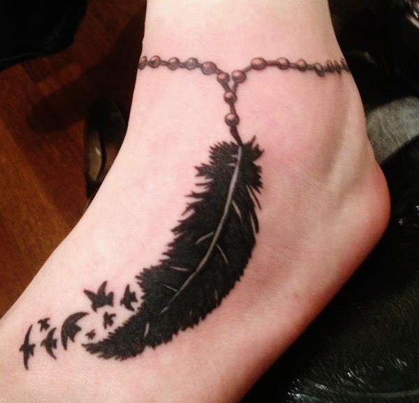 Quill Foot Tattoo