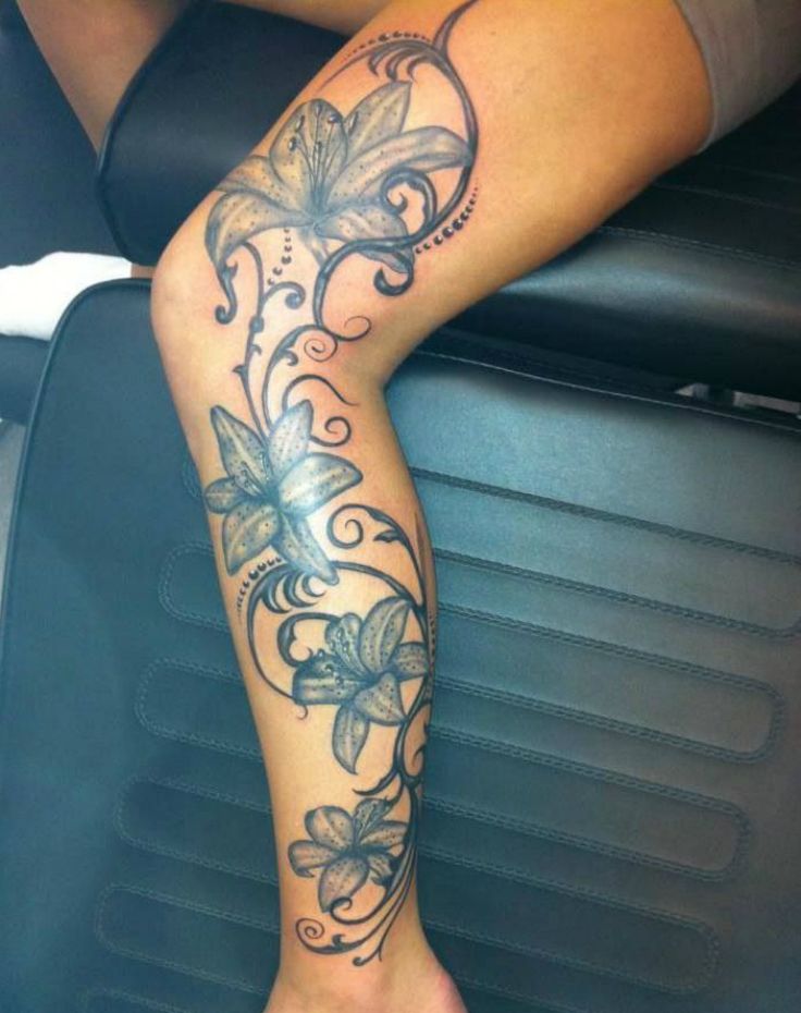 Blue Leg Tattoo