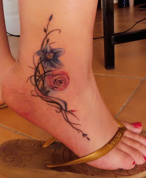 Girlish Foot Tattoo