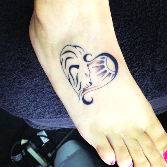 Leo Foot Tattoo