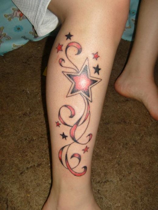 Star Leg Tattoo