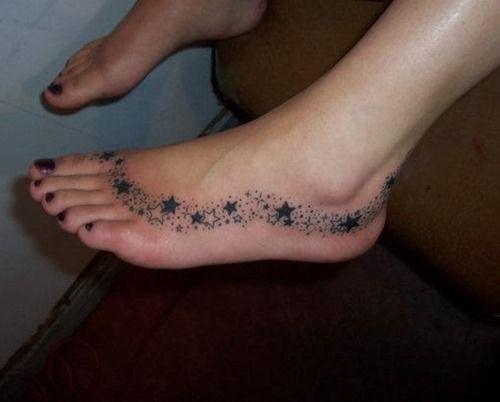 Stars Foot Tattoo