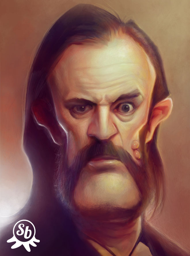 digital painting Lemmy