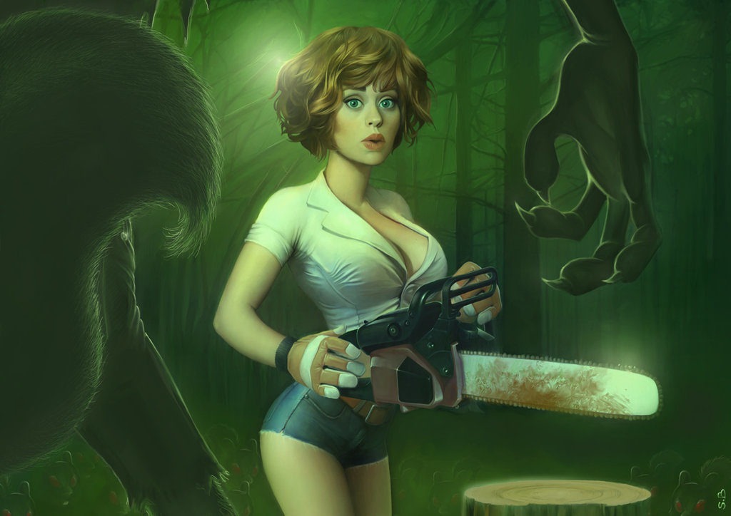 the girl, the chainsaw serge birault