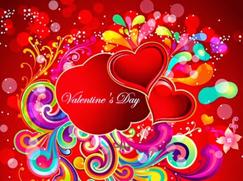 Colorful happy valentines day images