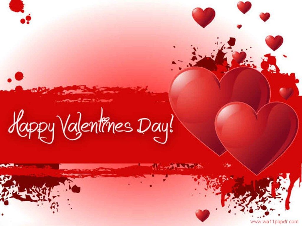 Happy Valentines Day Red wallpaper