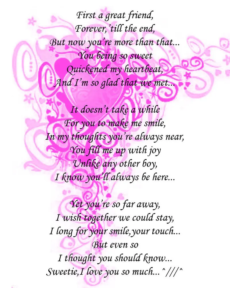 Love You poems for him
