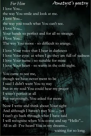 cute love poems for him