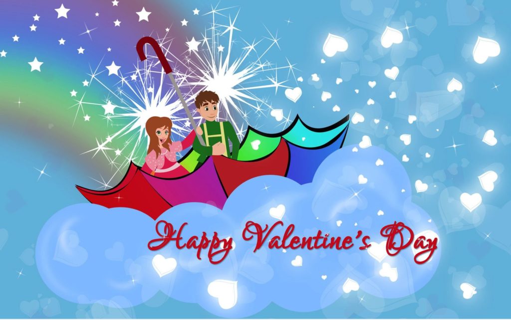 lovely Happy Valentines Day wallpaper