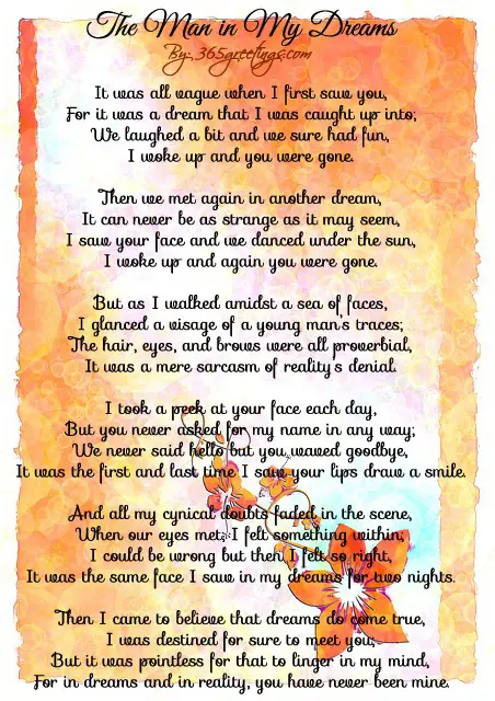 romantic love poem for him