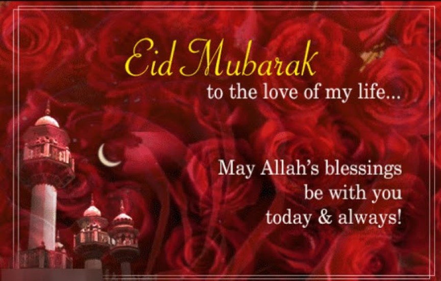 Happy eid mubarak love