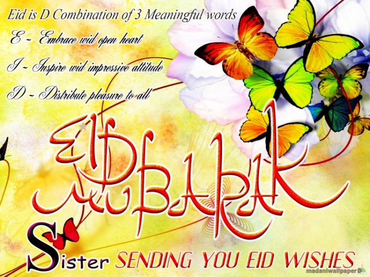 happy eid mubarak sister