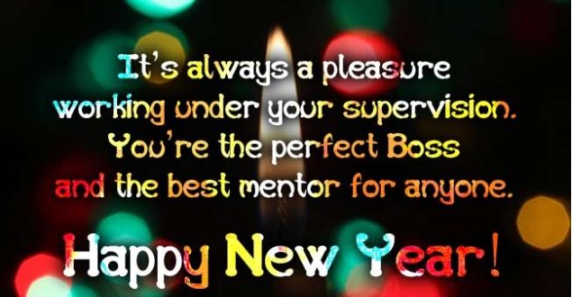 Happy New Year Wishes for Boss