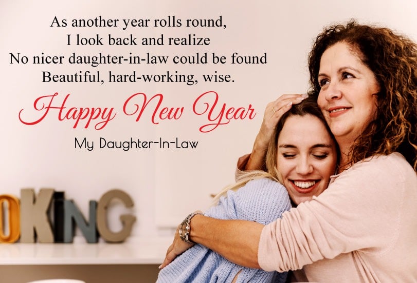 Happy New Year Wishes for daughter in law