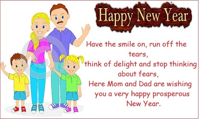 Happy New Year Wishes for daughter son