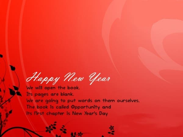 happy new year wishes cards