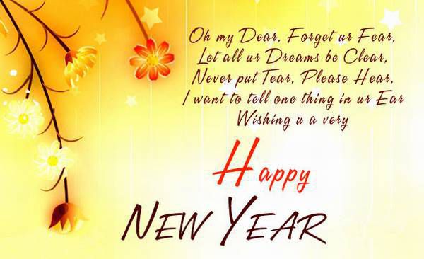 happy new year wish greeting cards