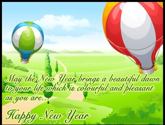 new year wishes card