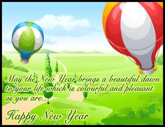 new year wish card