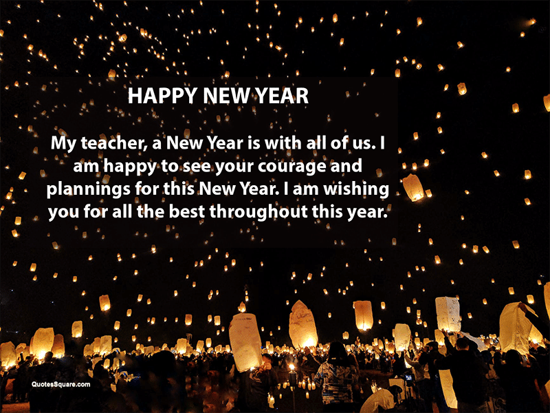 new year wishes for teachers