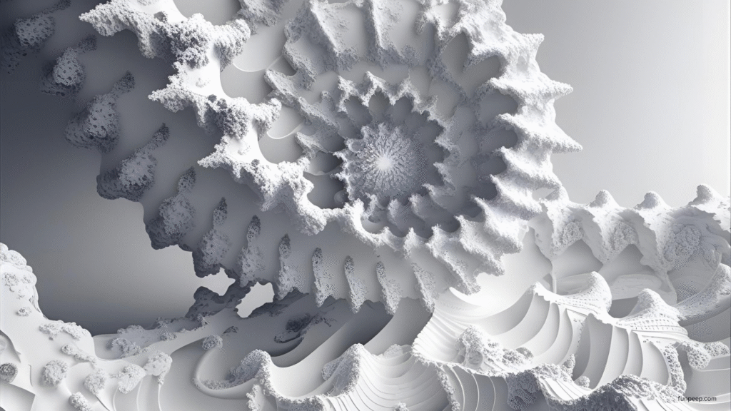 AI fractal pattern wallpaper