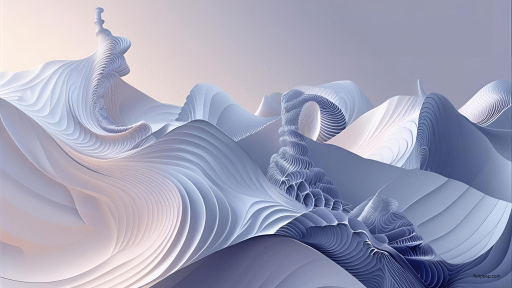 AI generated waves wallpaper