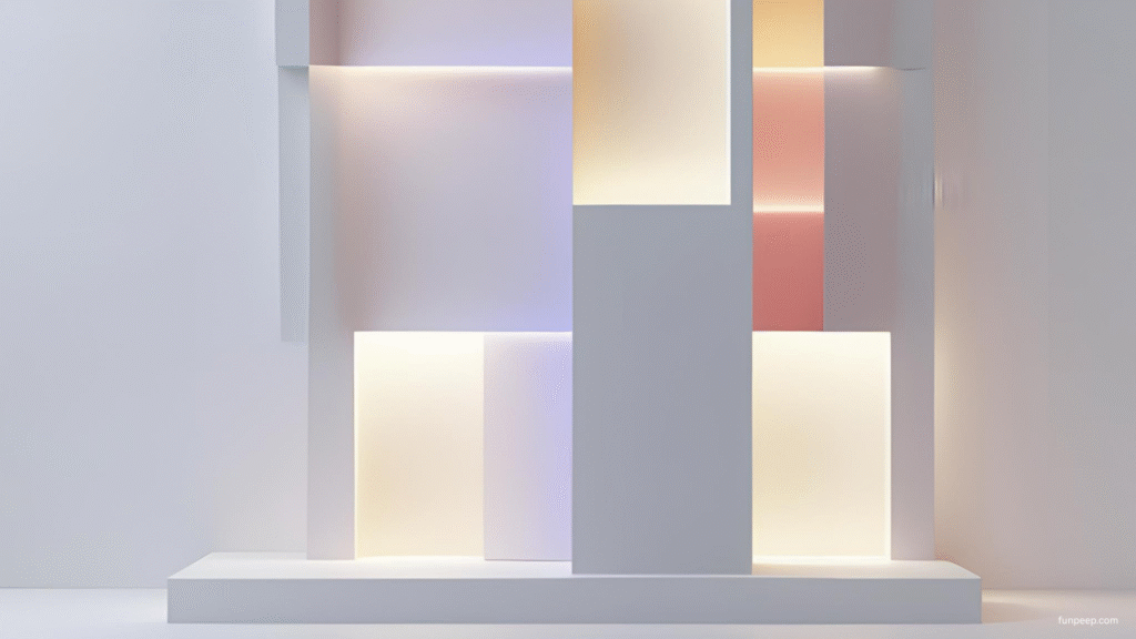 Floating rectangles minimalist desktop wallpaper