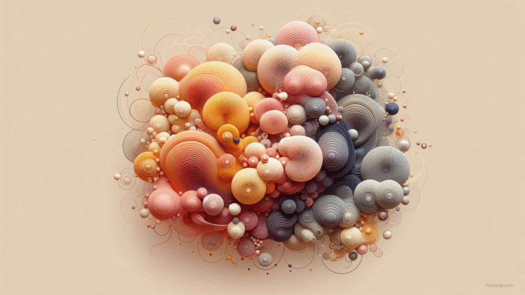 abstract flowing shapes minimalist wallpaper
