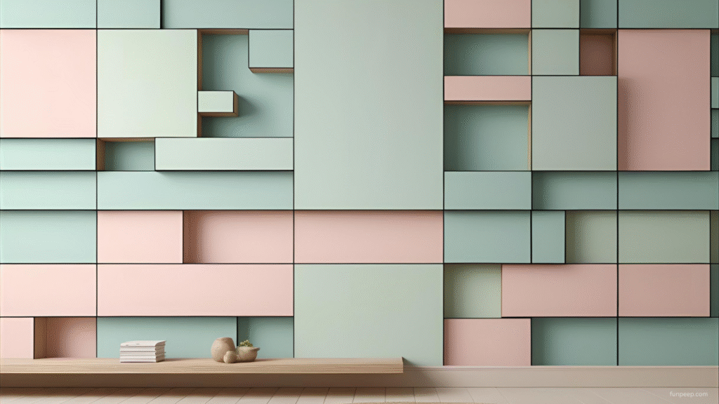asymmetric grid minimalist wallpaper