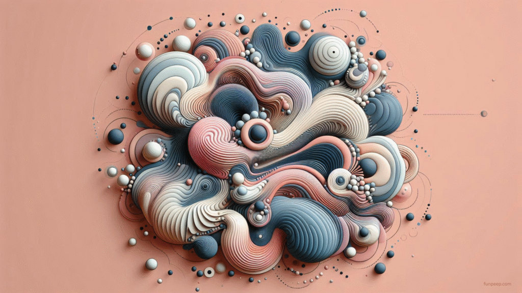flowing shapes minimalist wallpaper