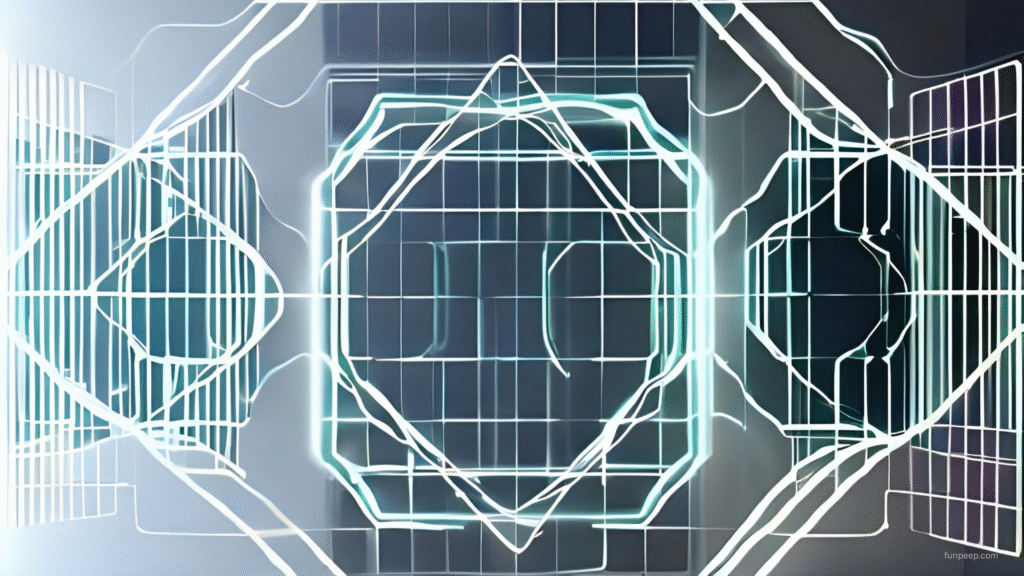 glowing grid minimalist wallpaper