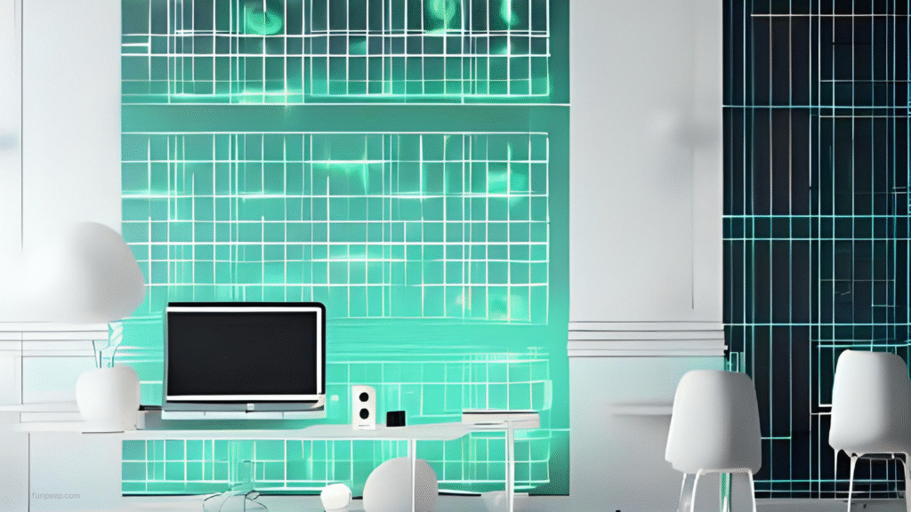 glowing minimalist wallpaper